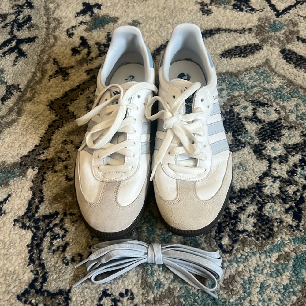 Adidas Sambas White & Blue